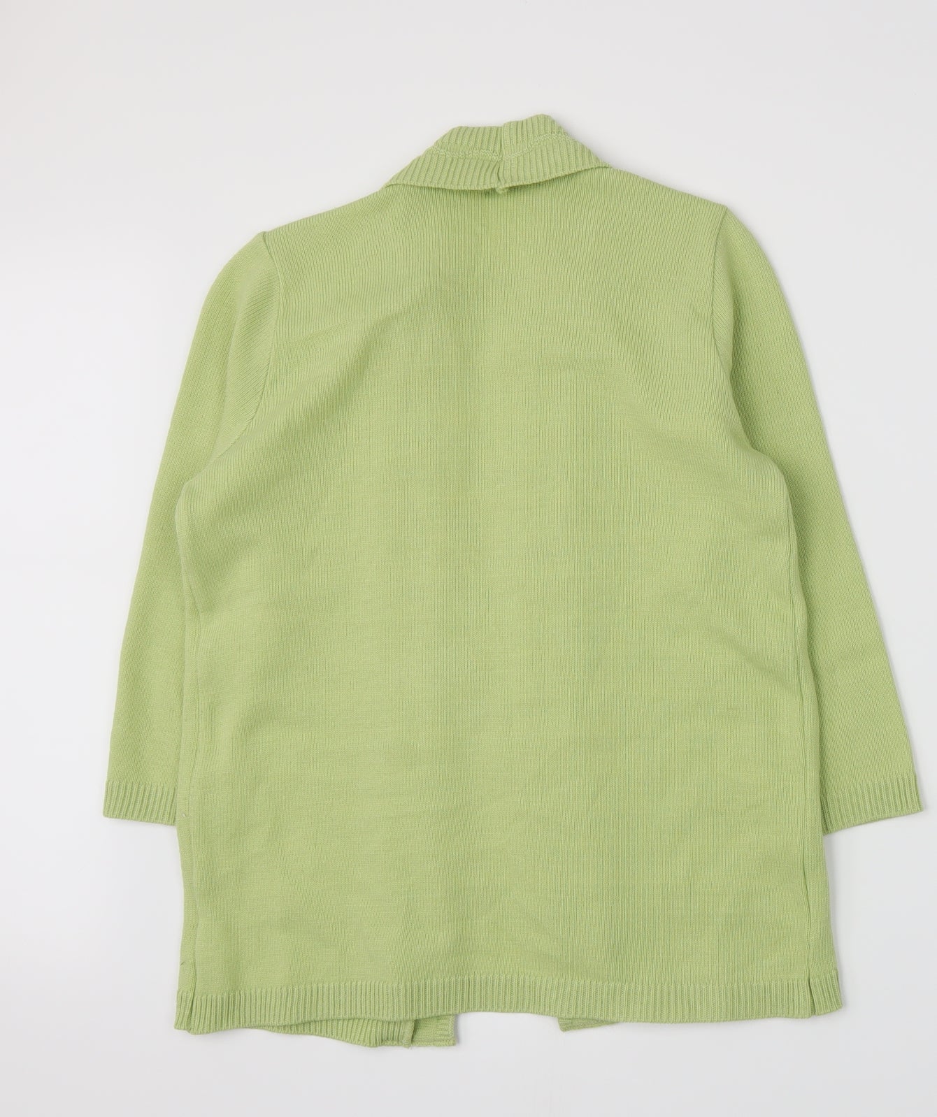 Prauna Womens Green Striped Knit Pullover Jumper Size M