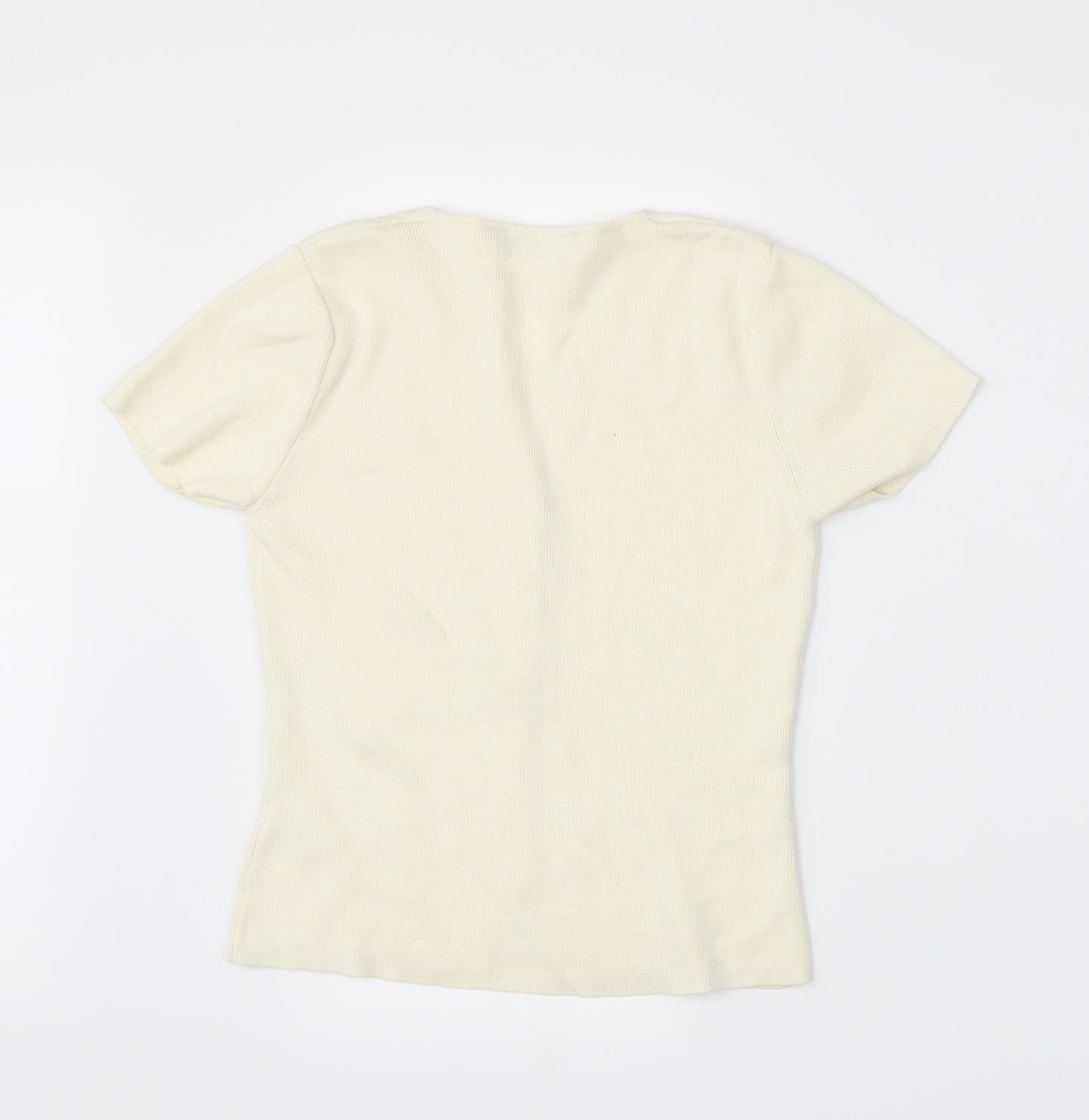 Dorothy Perkins Womens Ivory  Knit Cardigan Jumper Size 10