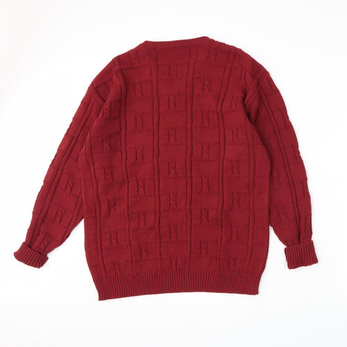 Tom Hanson Womens Red  Knit Pullover Jumper Size L