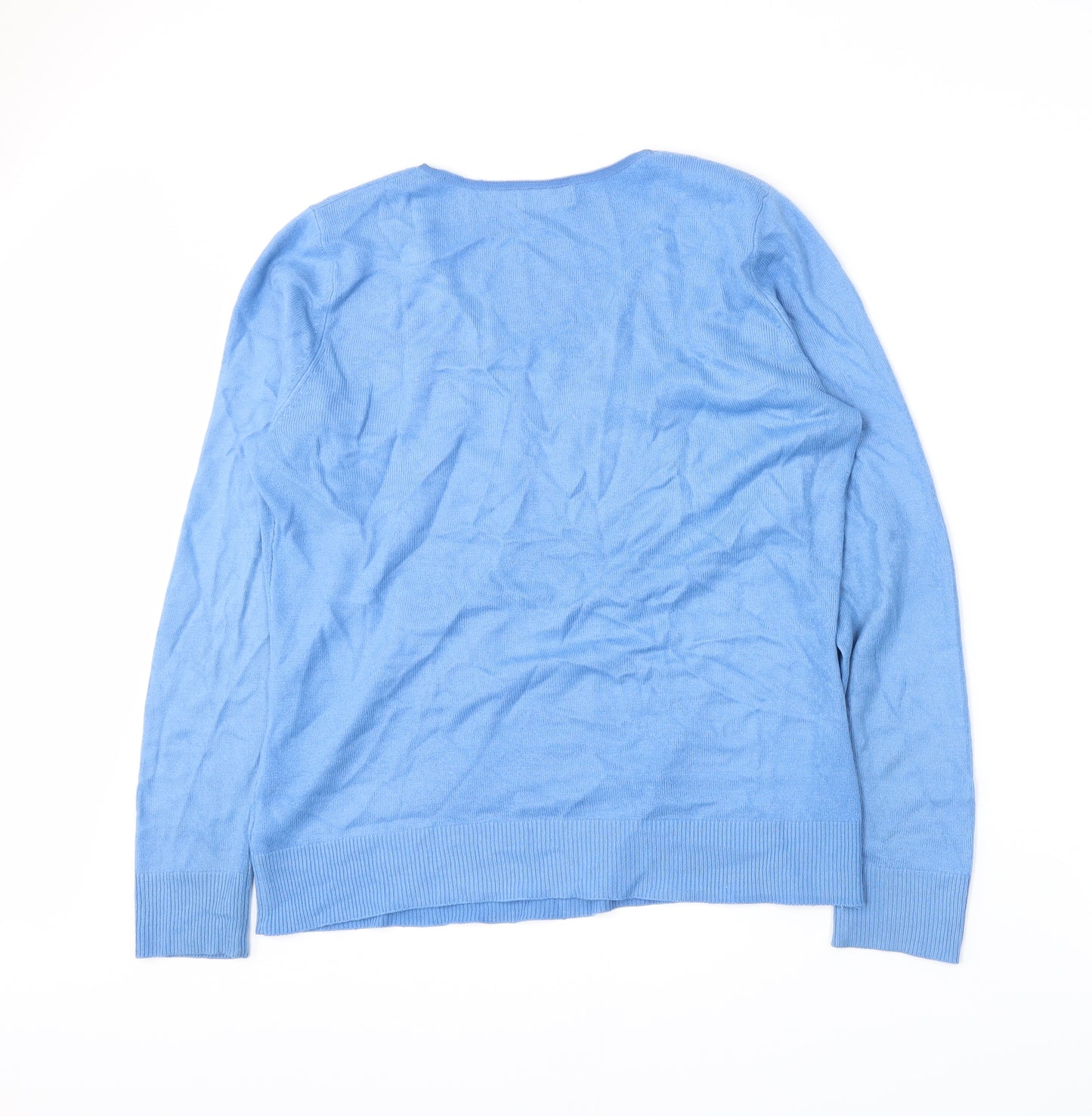 Per Una Womens Blue   Pullover Jumper Size 14