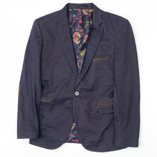 William Soott Mens Blue   Jacket Suit Jacket Size S
