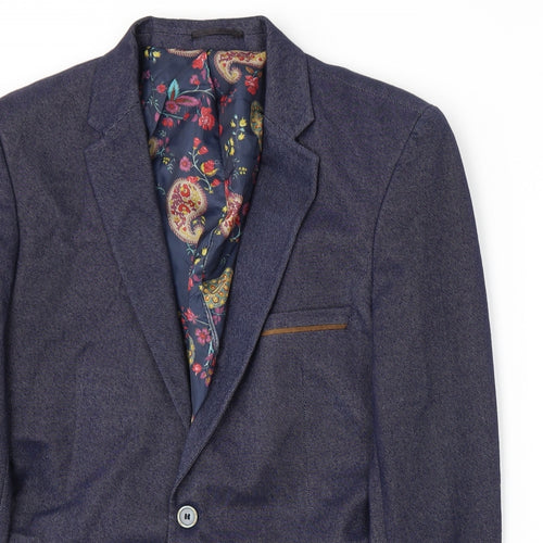 William Soott Mens Blue   Jacket Suit Jacket Size S