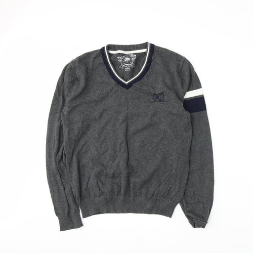 Cedar Wood State Mens Grey  Knit Pullover Jumper Size S
