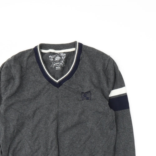 Cedar Wood State Mens Grey  Knit Pullover Jumper Size S