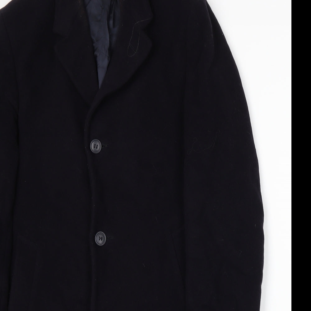 Westbrook Mens Black   Overcoat Coat Size M