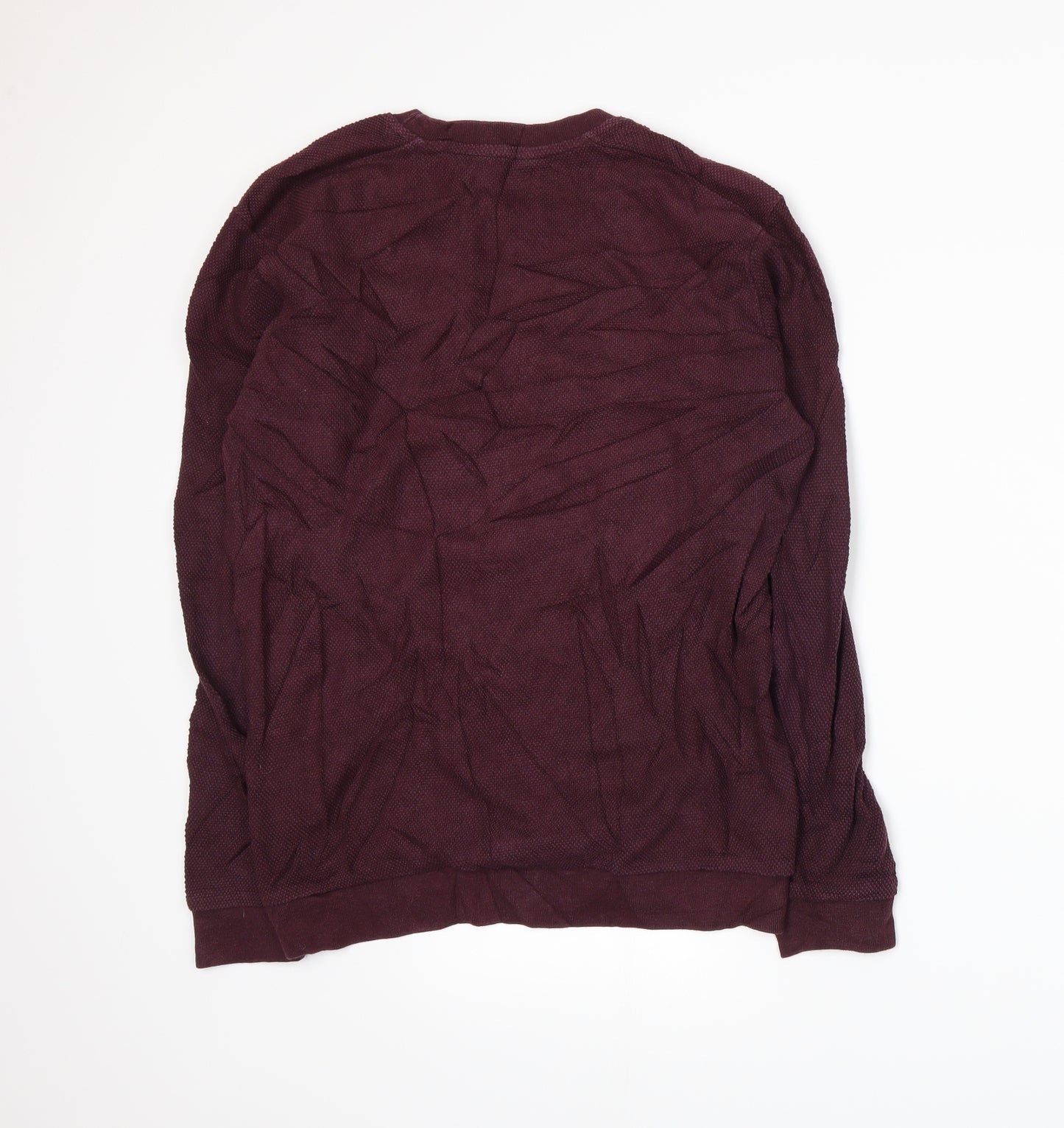 Zara Mens Purple   Pullover Sweatshirt Size L