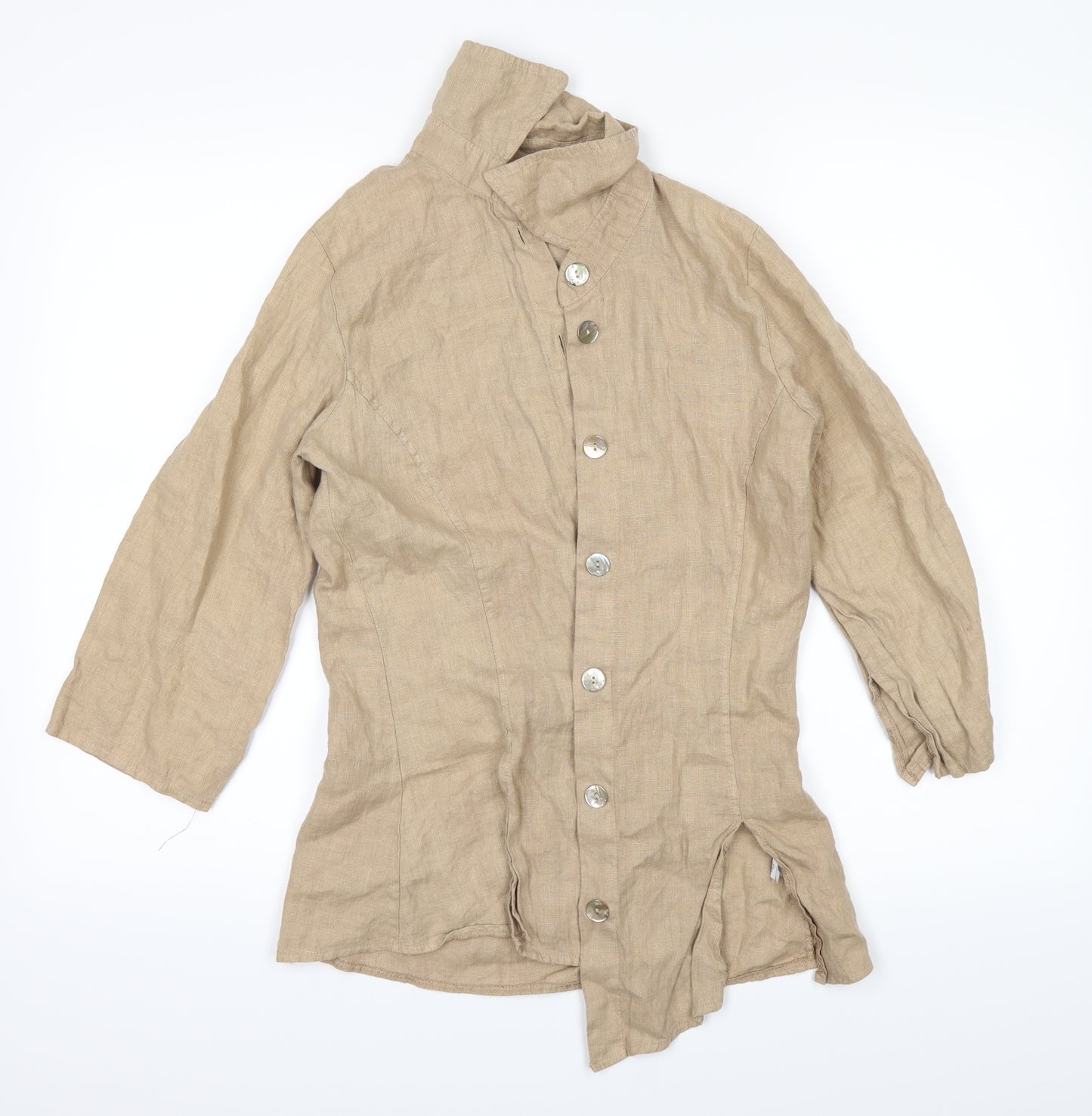 James Lakeland Womens Brown   Basic Button-Up Size 14
