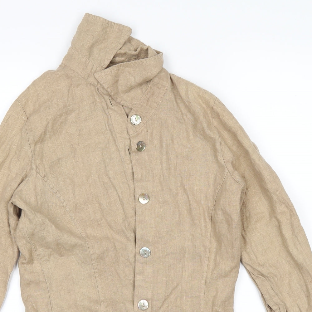 James Lakeland Womens Brown   Basic Button-Up Size 14