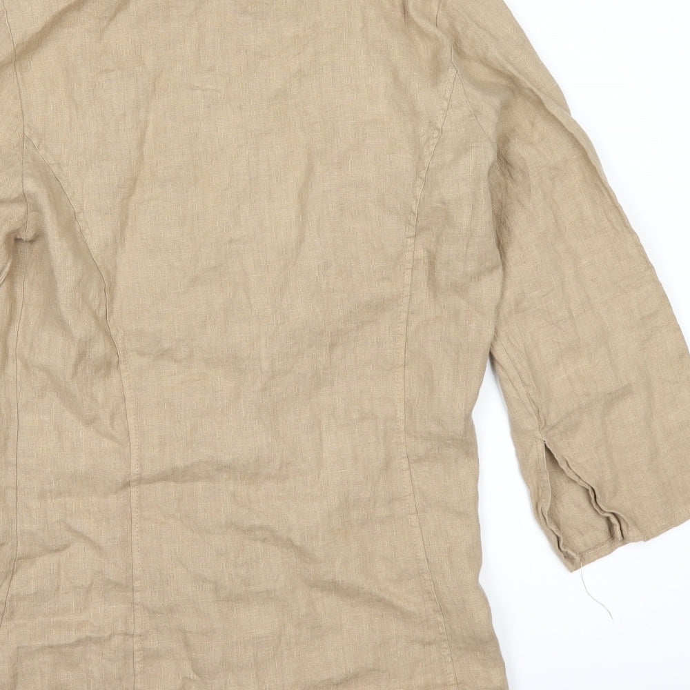 James Lakeland Womens Brown   Basic Button-Up Size 14
