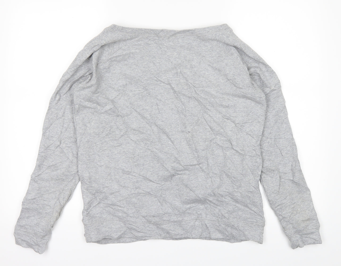 Organic Cotton Womens Grey   Pullover Jumper Size S  - Girl Power