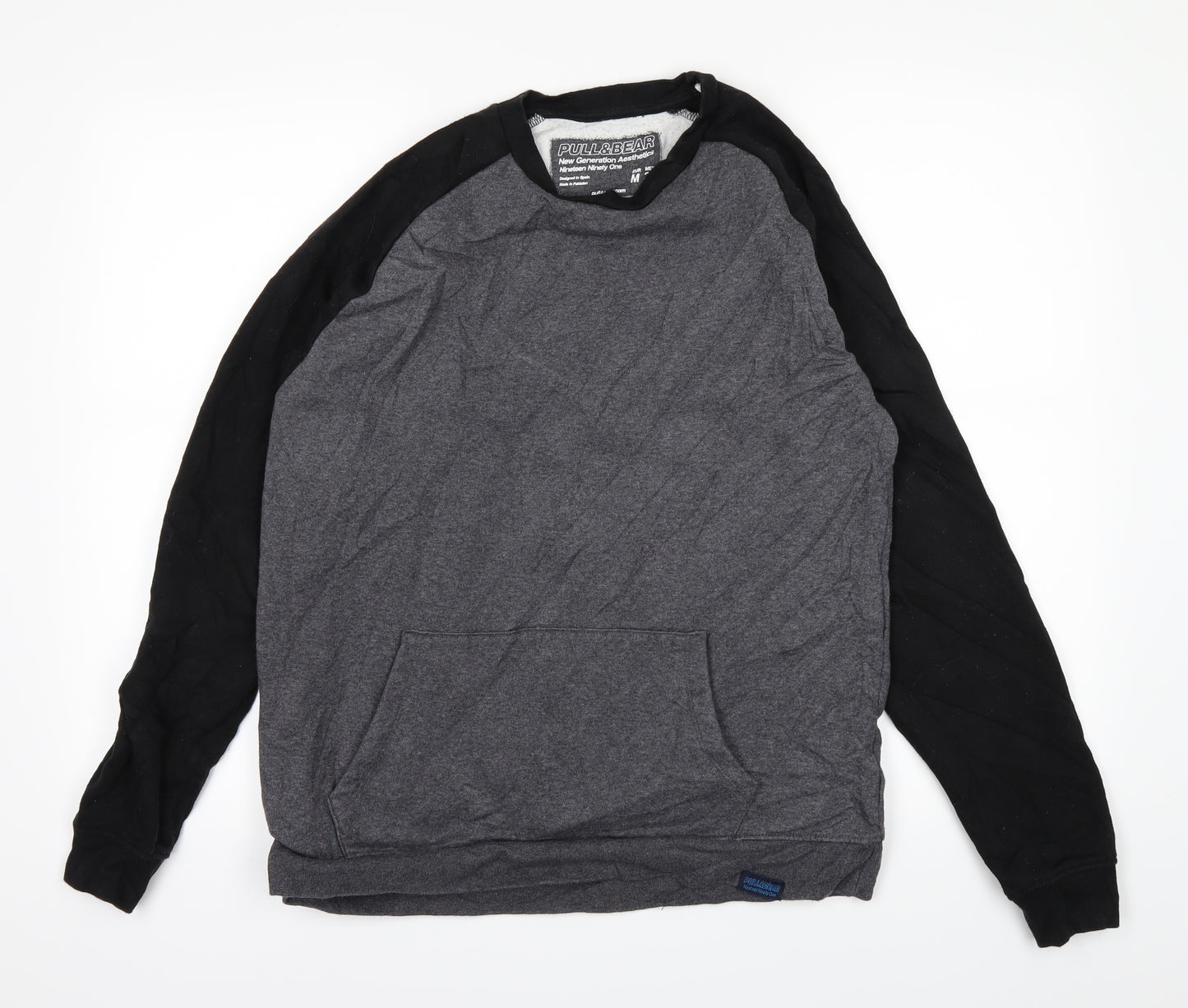 Pull&Bear Mens Grey   Pullover Jumper Size M