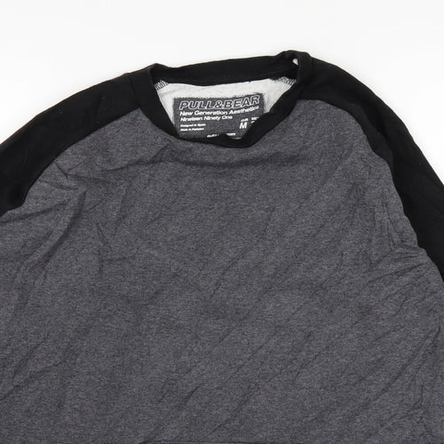 Pull&Bear Mens Grey   Pullover Jumper Size M