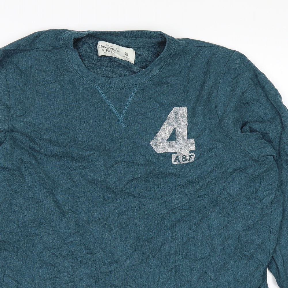 Abercrombie & Fitch Mens Blue   Pullover Jumper Size XL