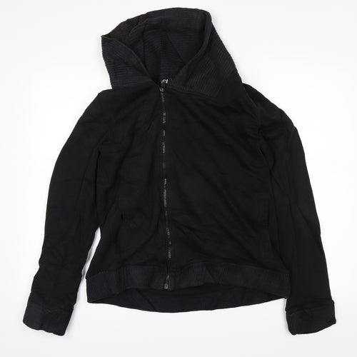H&M Womens Black   Full Zip Jumper Size M