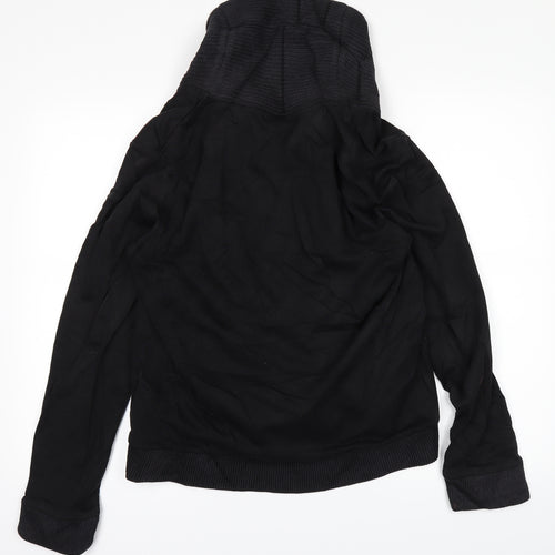 H&M Womens Black   Full Zip Jumper Size M