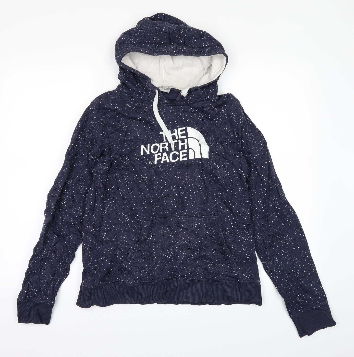 The North Face Womens Blue Polka Dot  Pullover Hoodie Size M