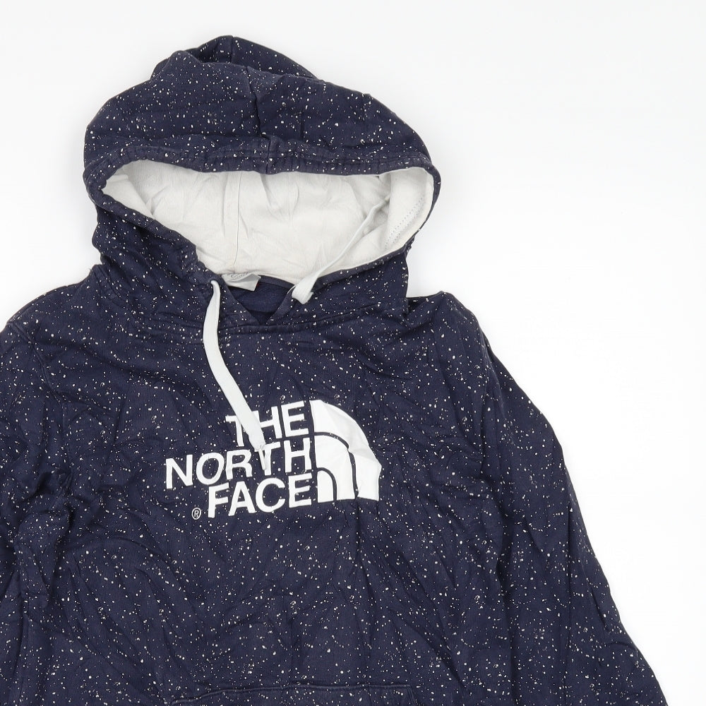 The North Face Womens Blue Polka Dot  Pullover Hoodie Size M