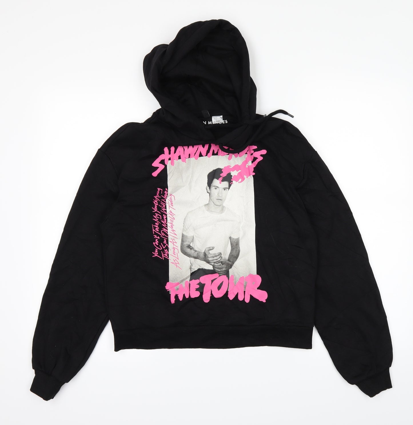 H&M Womens Black   Pullover Hoodie Size S
