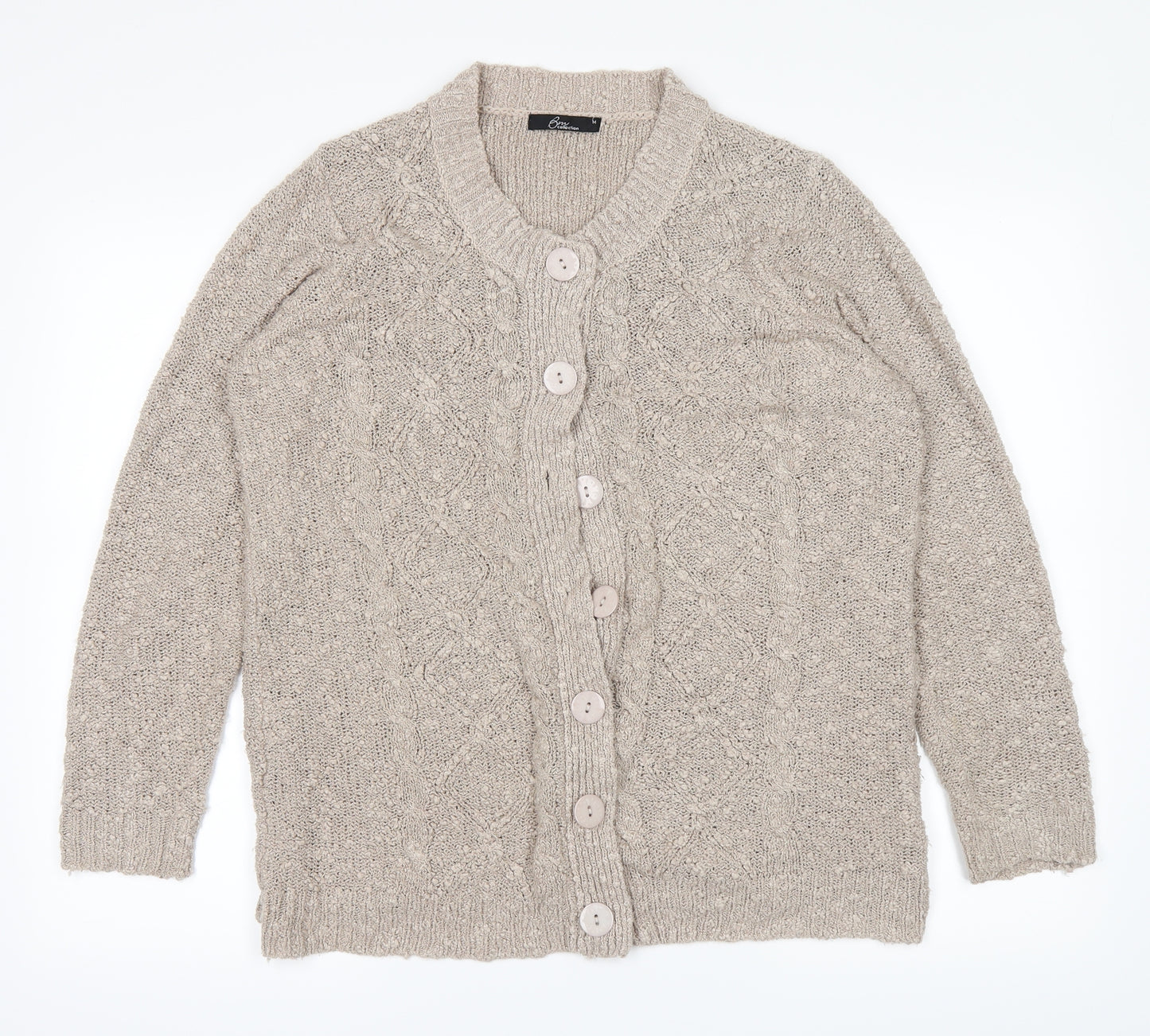 BM Womens Brown   Cardigan Jumper Size M