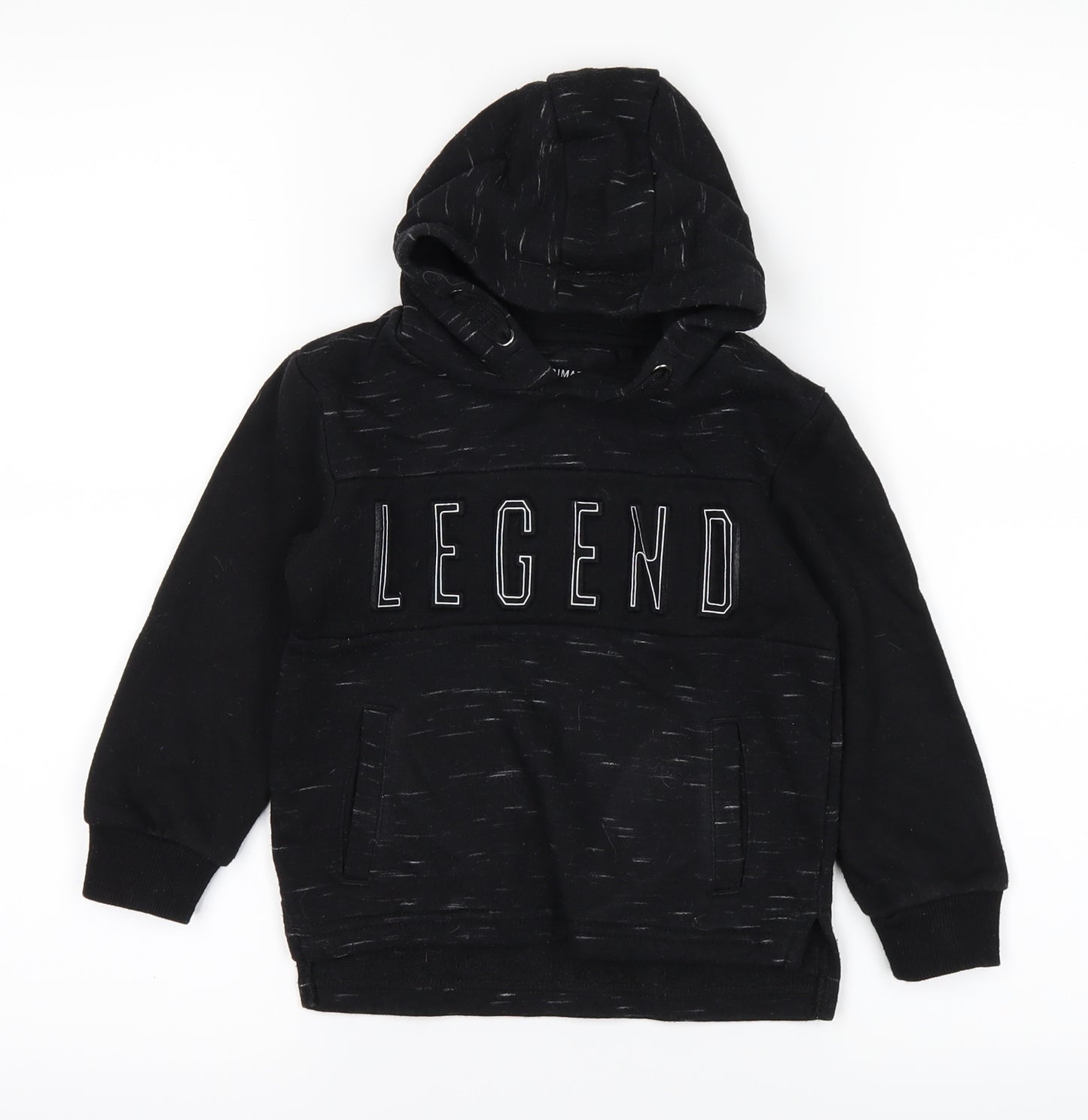 Primark Boys Black   Pullover Hoodie Size 2-3 Years