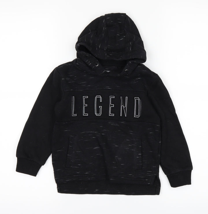 Primark Boys Black   Pullover Hoodie Size 2-3 Years