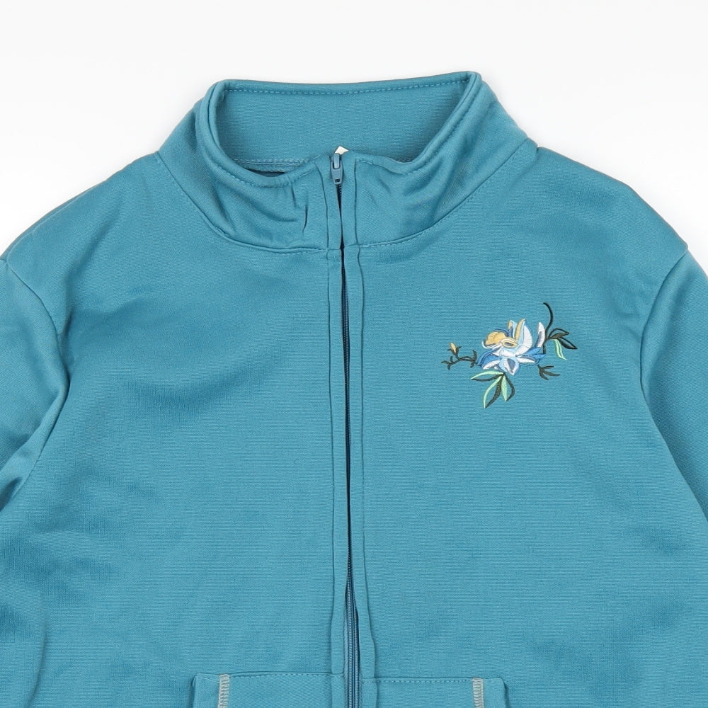 anne de lacey Womens Blue   Full Zip Jumper Size 10