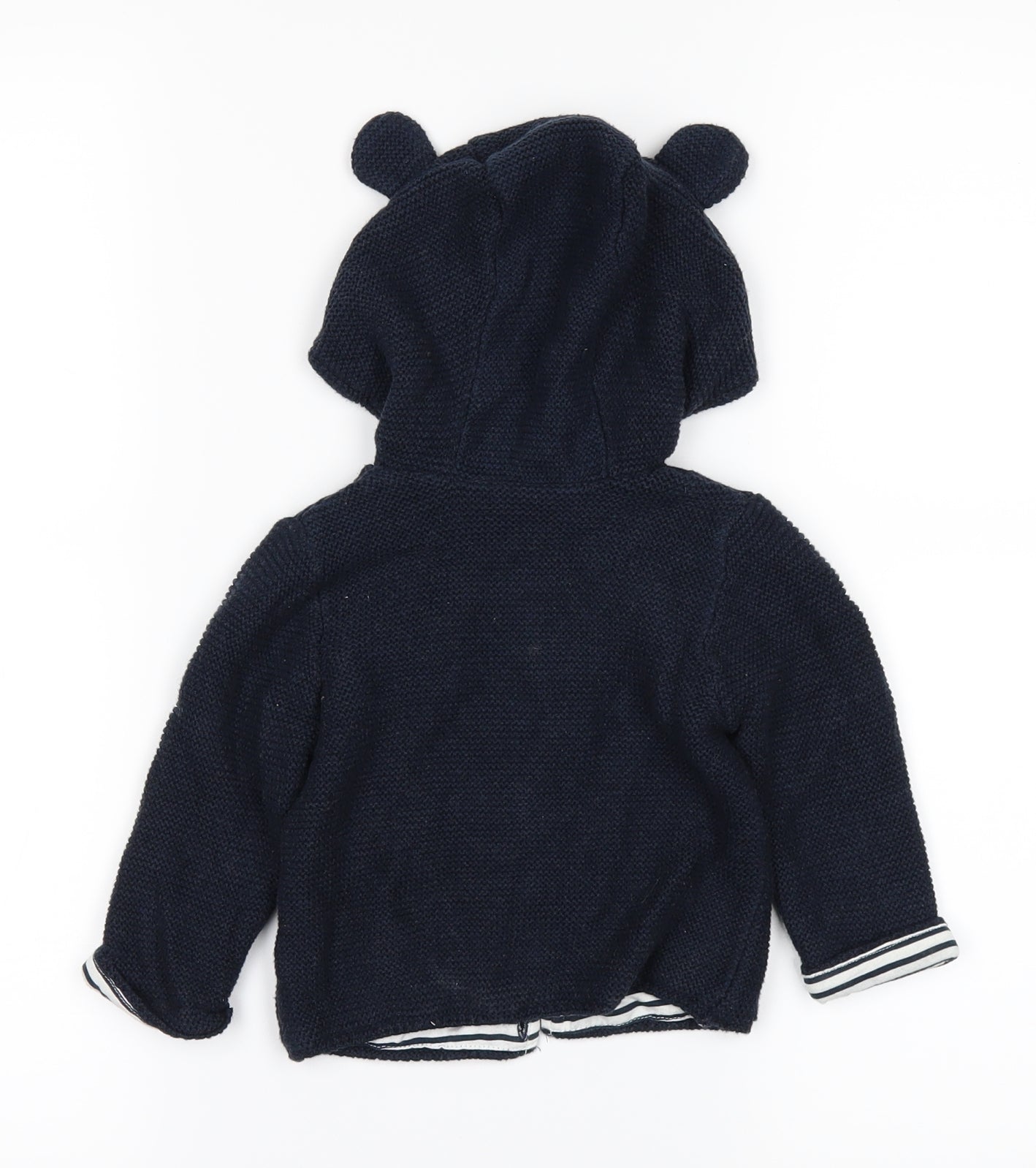 TU Boys Blue   Cardigan Jumper Size 3-6 Months  - hoodie