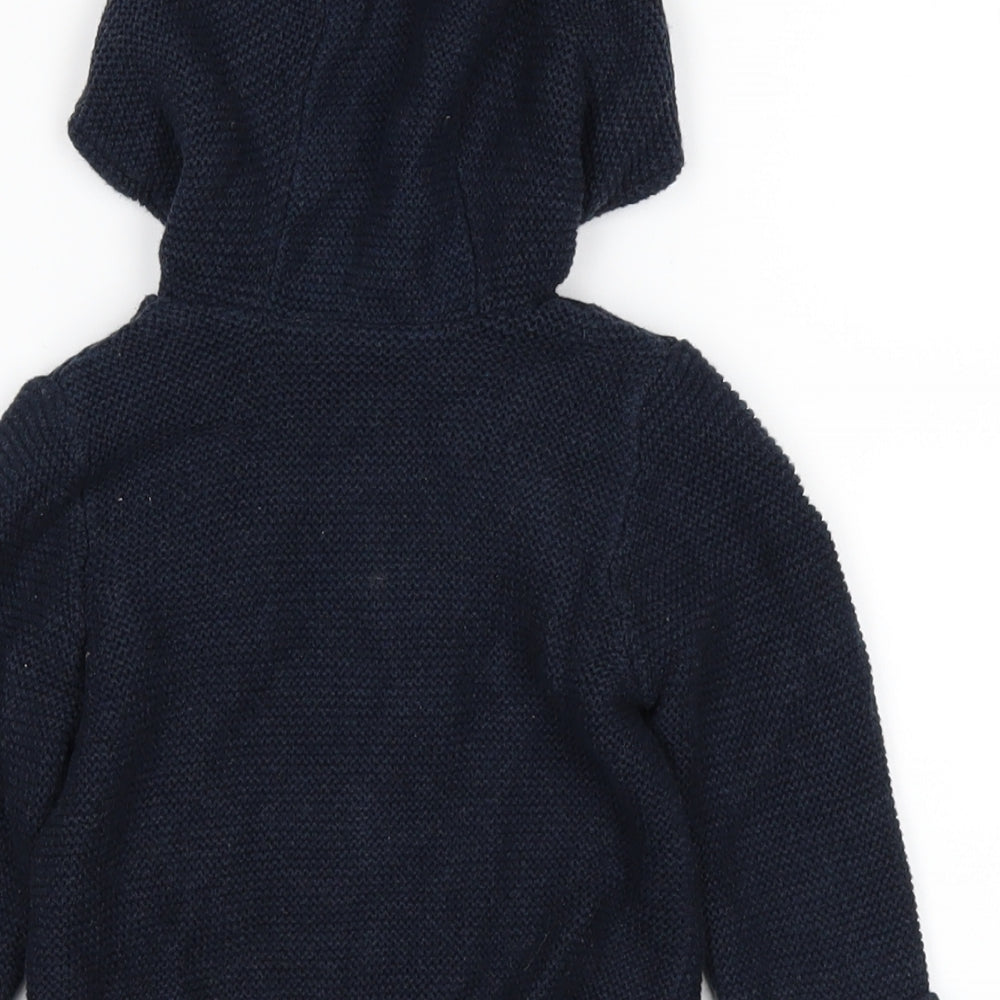 TU Boys Blue   Cardigan Jumper Size 3-6 Months  - hoodie