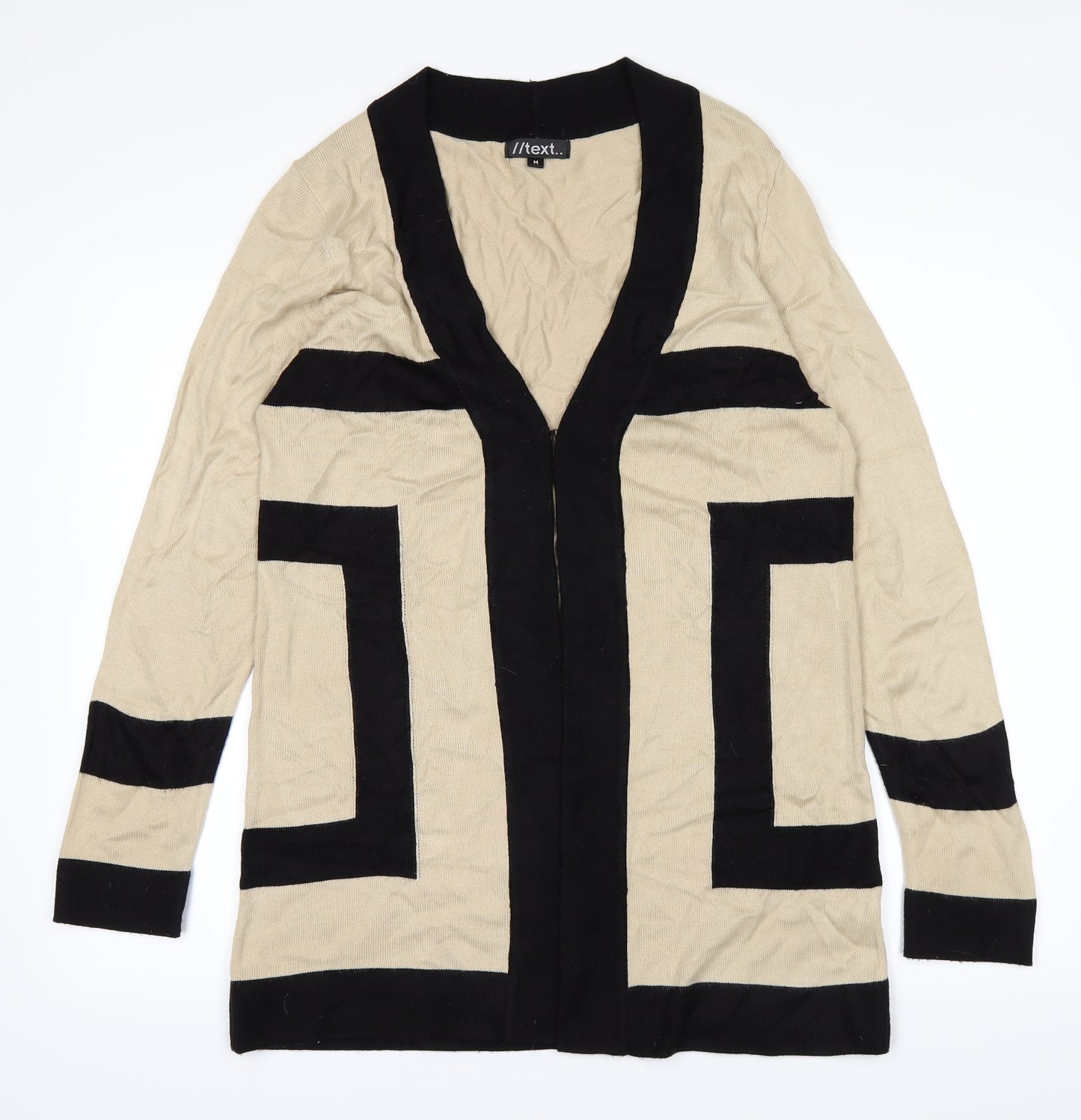 //text Womens Brown   Cardigan Jumper Size M