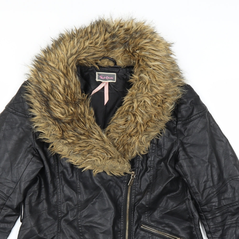 Red Chilli Womens Black   Jacket  Size 14