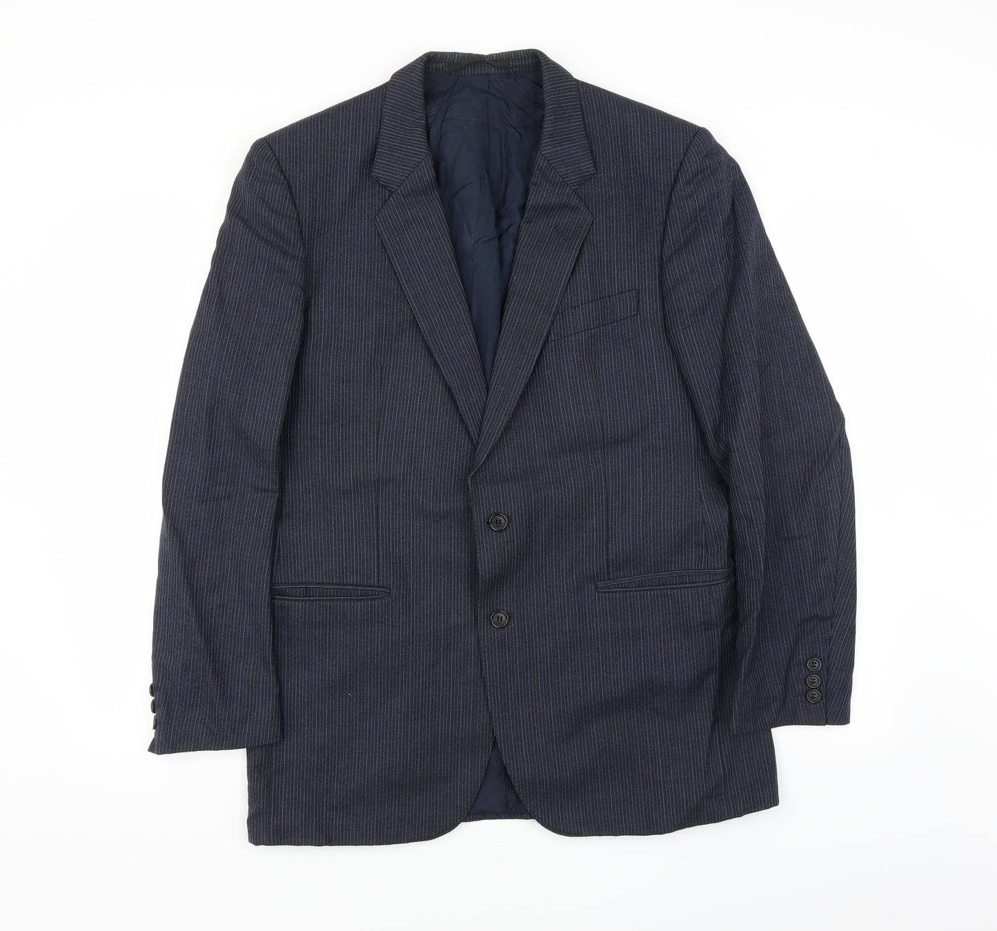 Sheltons Mens Blue   Jacket Suit Jacket Size 38