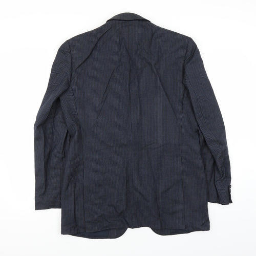 Sheltons Mens Blue   Jacket Suit Jacket Size 38