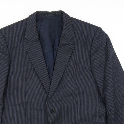 Sheltons Mens Blue   Jacket Suit Jacket Size 38