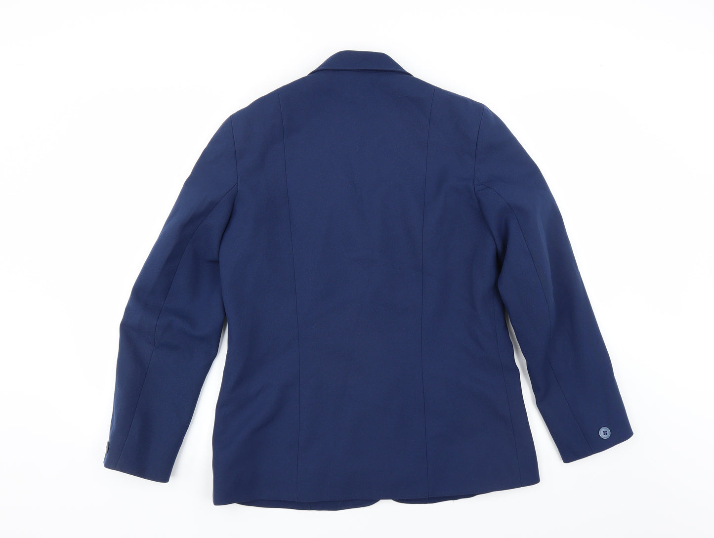 Preworn Womens Blue   Jacket Suit Jacket Size 14