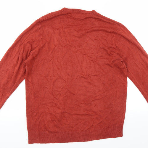 Hutson Harbour Mens Brown   Pullover Jumper Size L