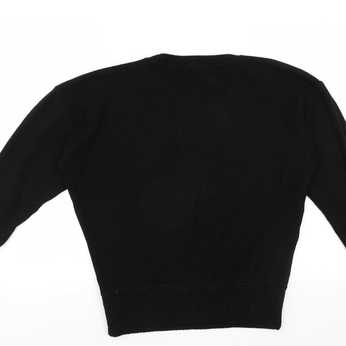 Boohoo Womens Black   Pullover Jumper Size M