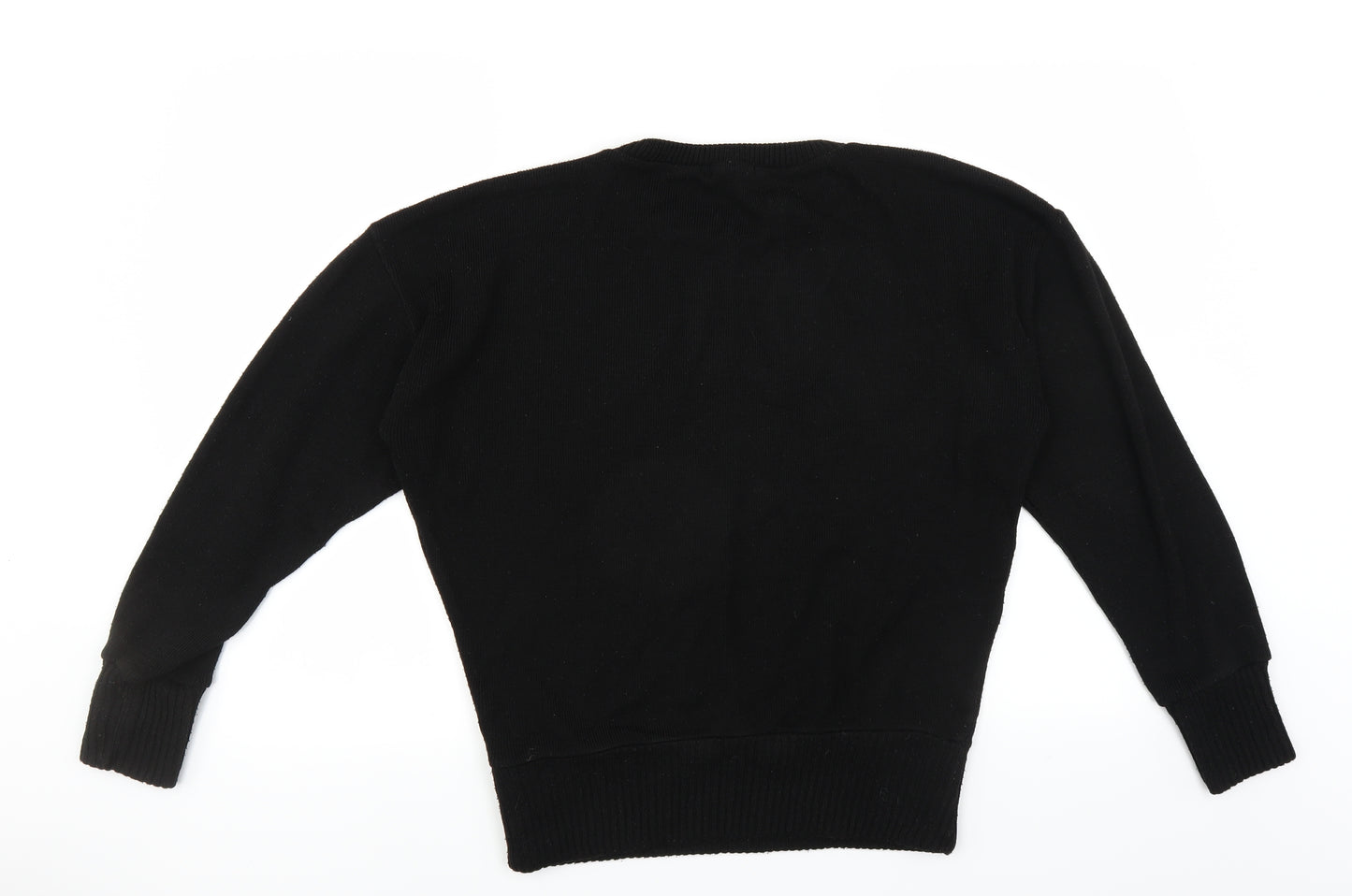 Boohoo Womens Black   Pullover Jumper Size M