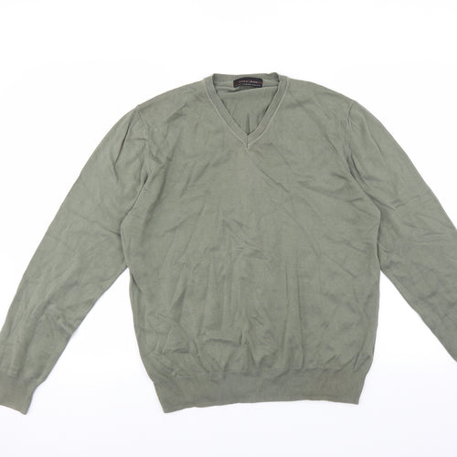 Zara Mens Green   Pullover Jumper Size L
