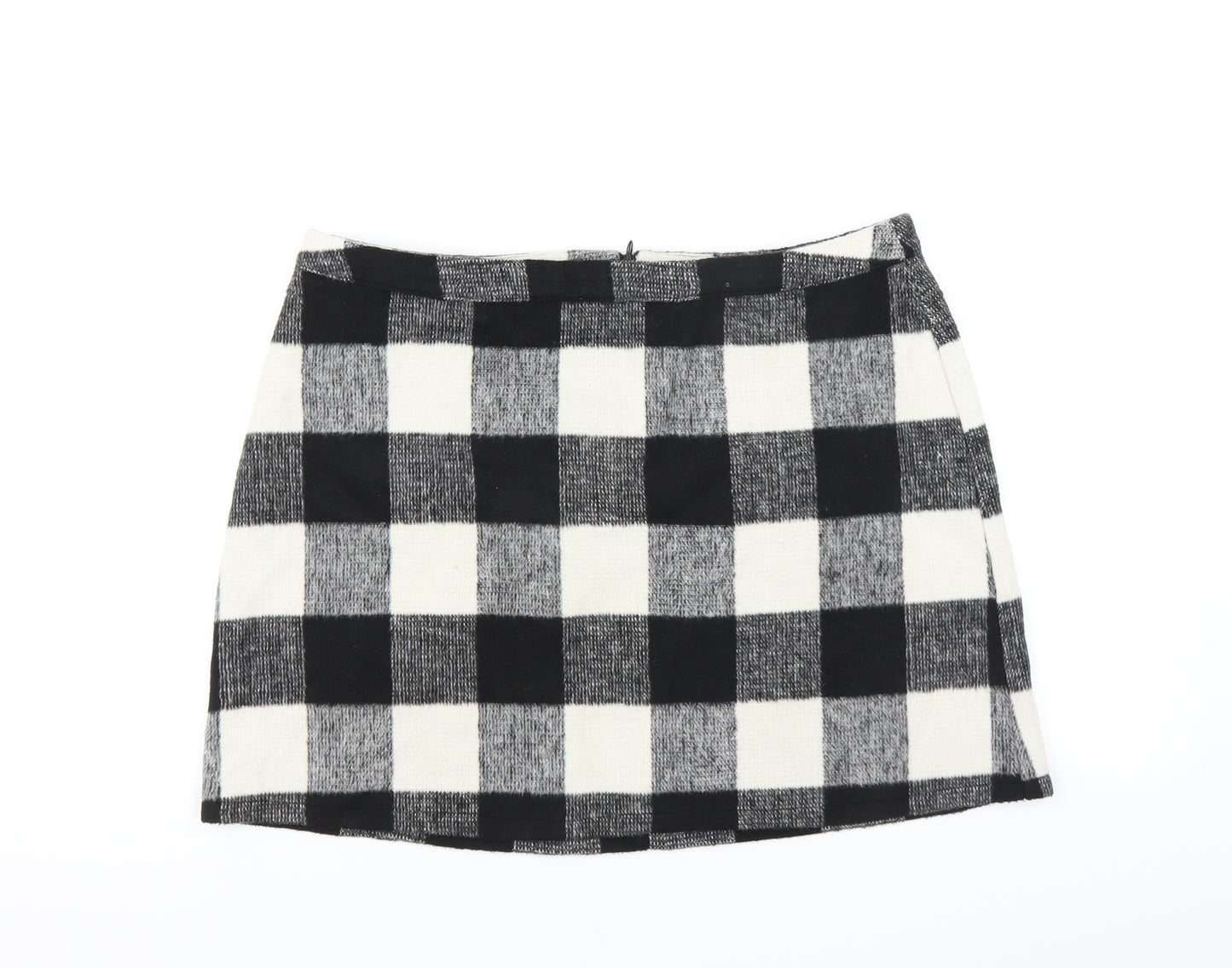 Primark Womens Black Check  Mini Skirt Size 16