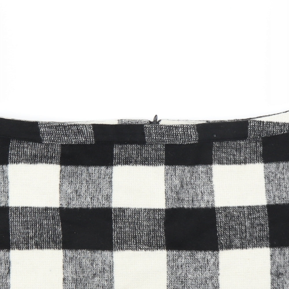 Primark Womens Black Check  Mini Skirt Size 16