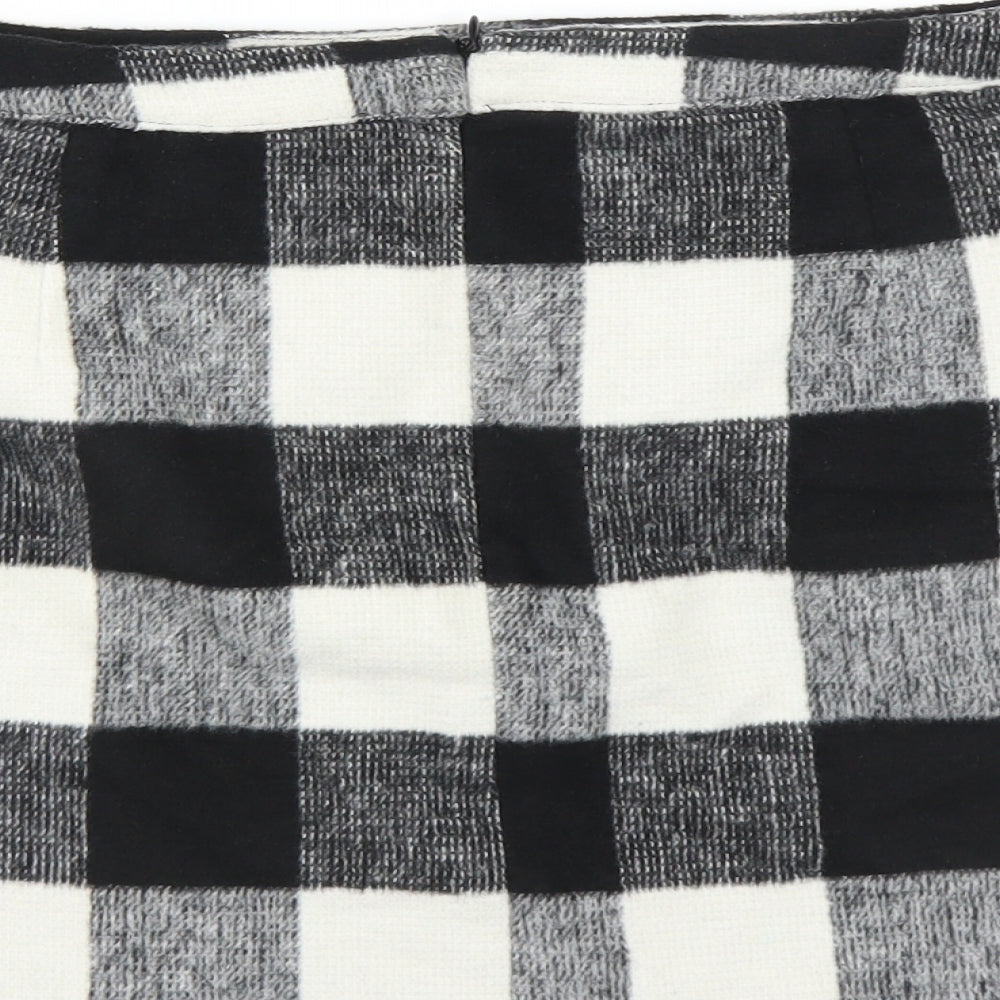 Primark Womens Black Check  Mini Skirt Size 16