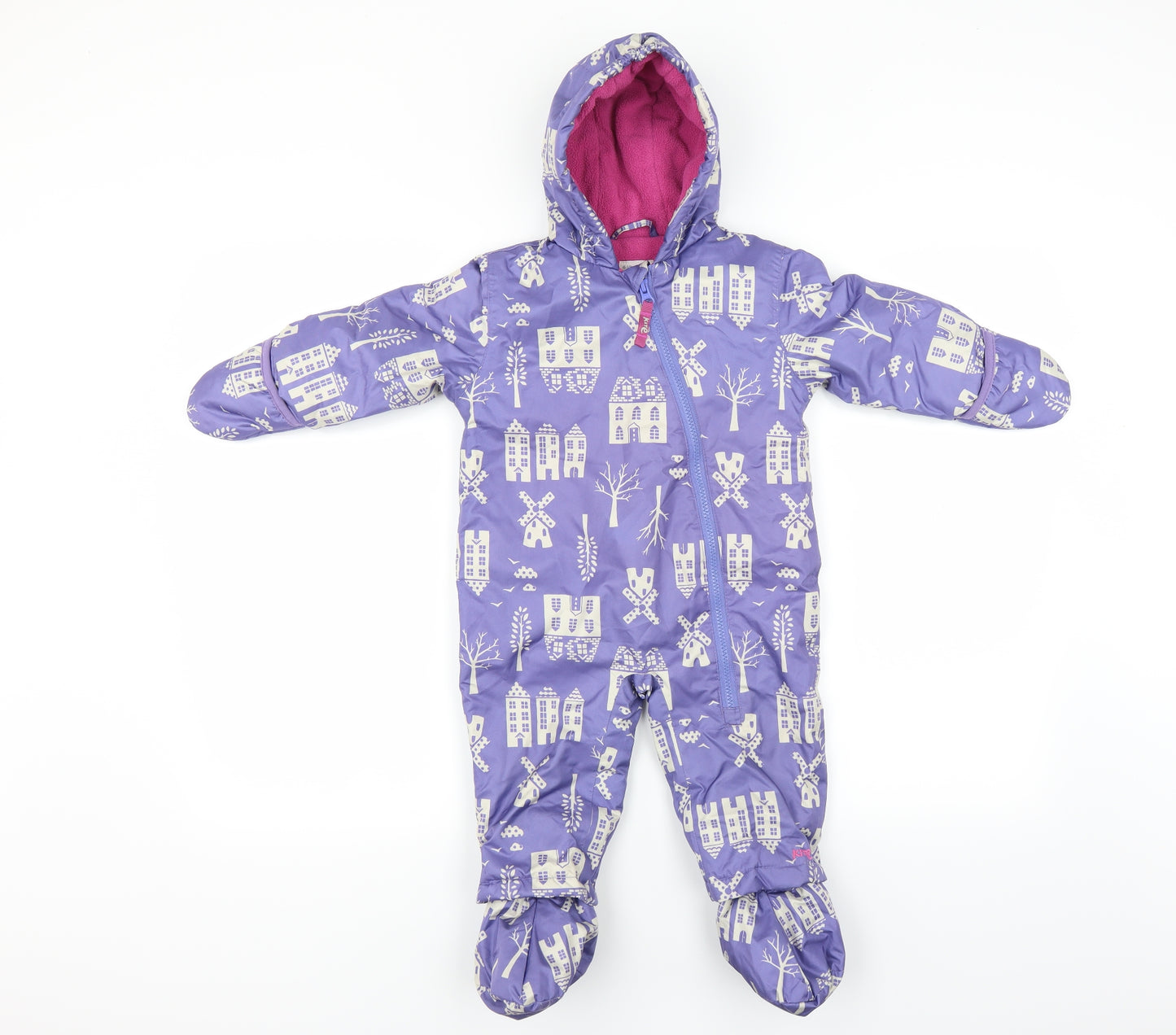 Kite Baby Purple   Jacket Snowsuit Size 6-9 Months