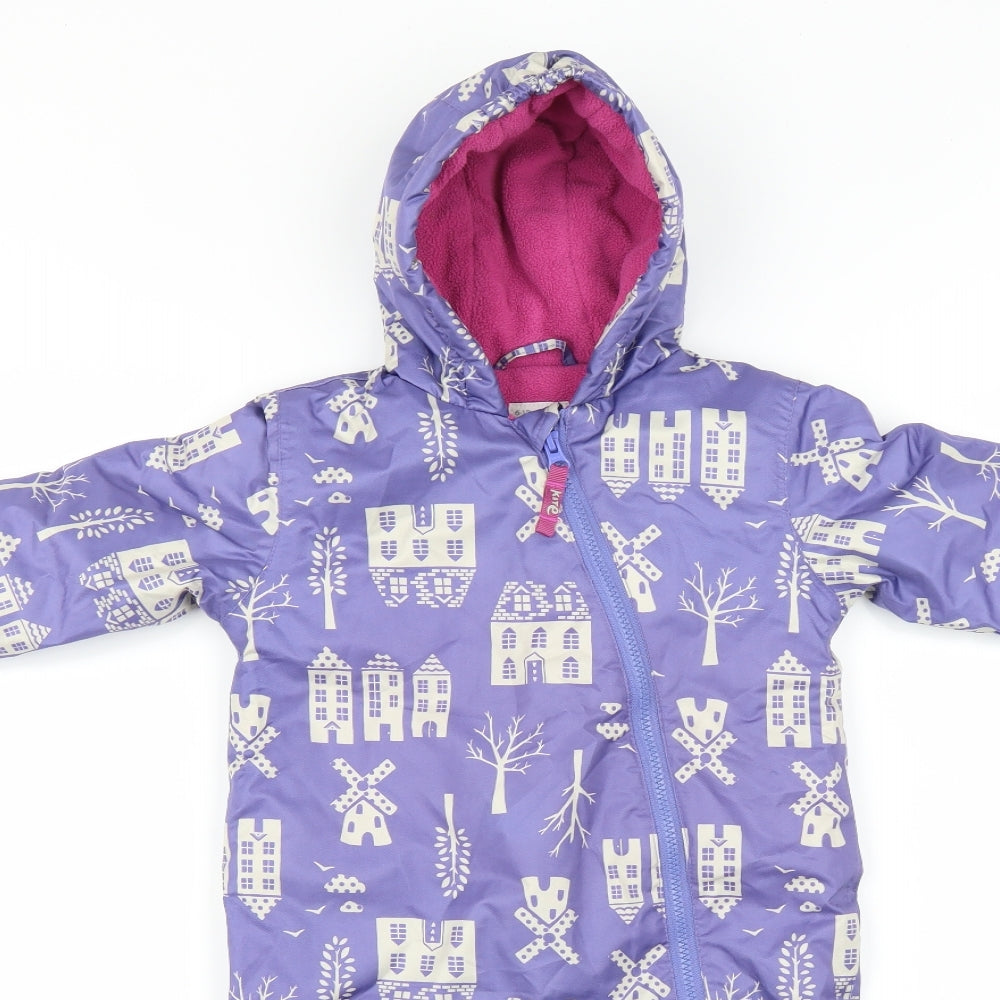 Kite Baby Purple   Jacket Snowsuit Size 6-9 Months