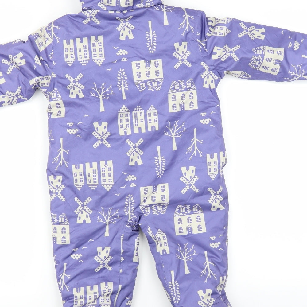 Kite Baby Purple   Jacket Snowsuit Size 6-9 Months