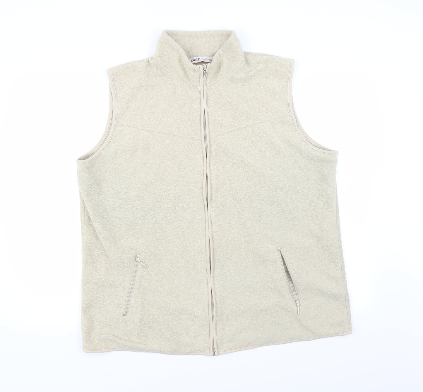 EWM Womens Beige   Full Zip Jumper Size XL