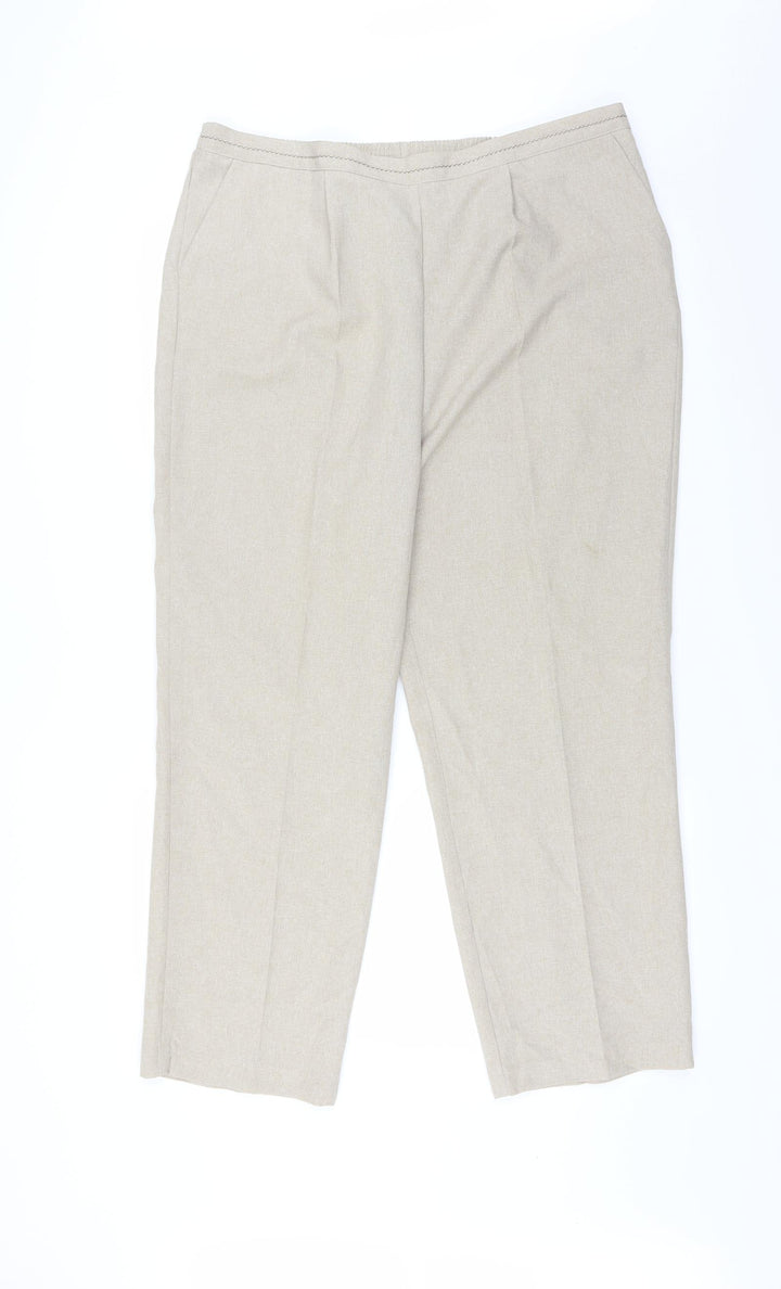BM Womens Beige Trousers Size 18 L26 in