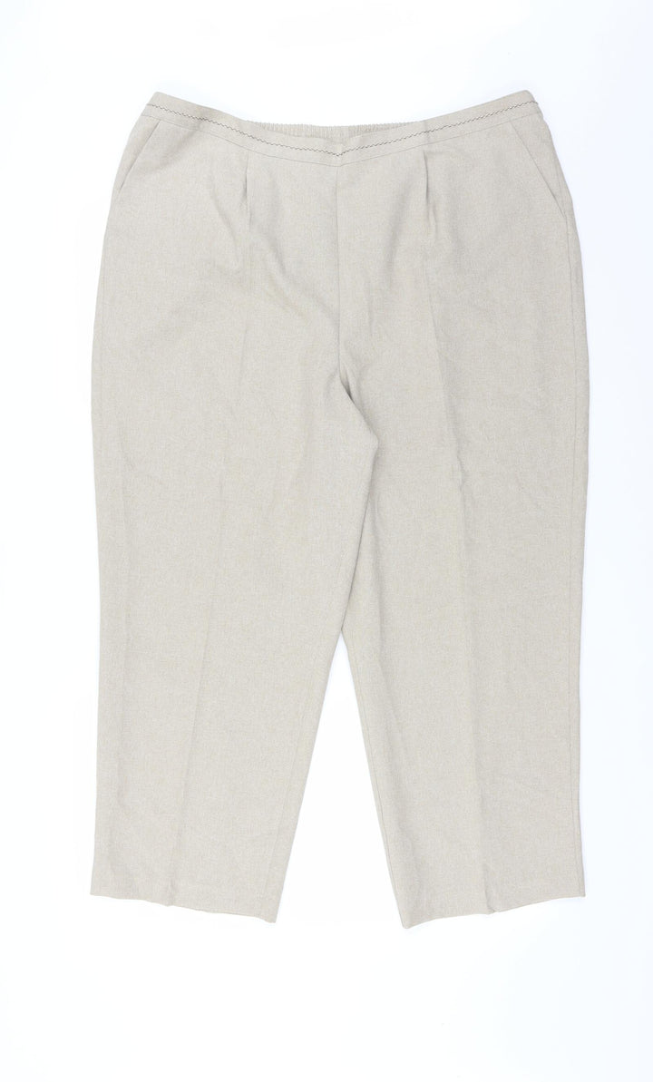 Le Bon Marché Womens Beige Trousers Size 20 L25 in