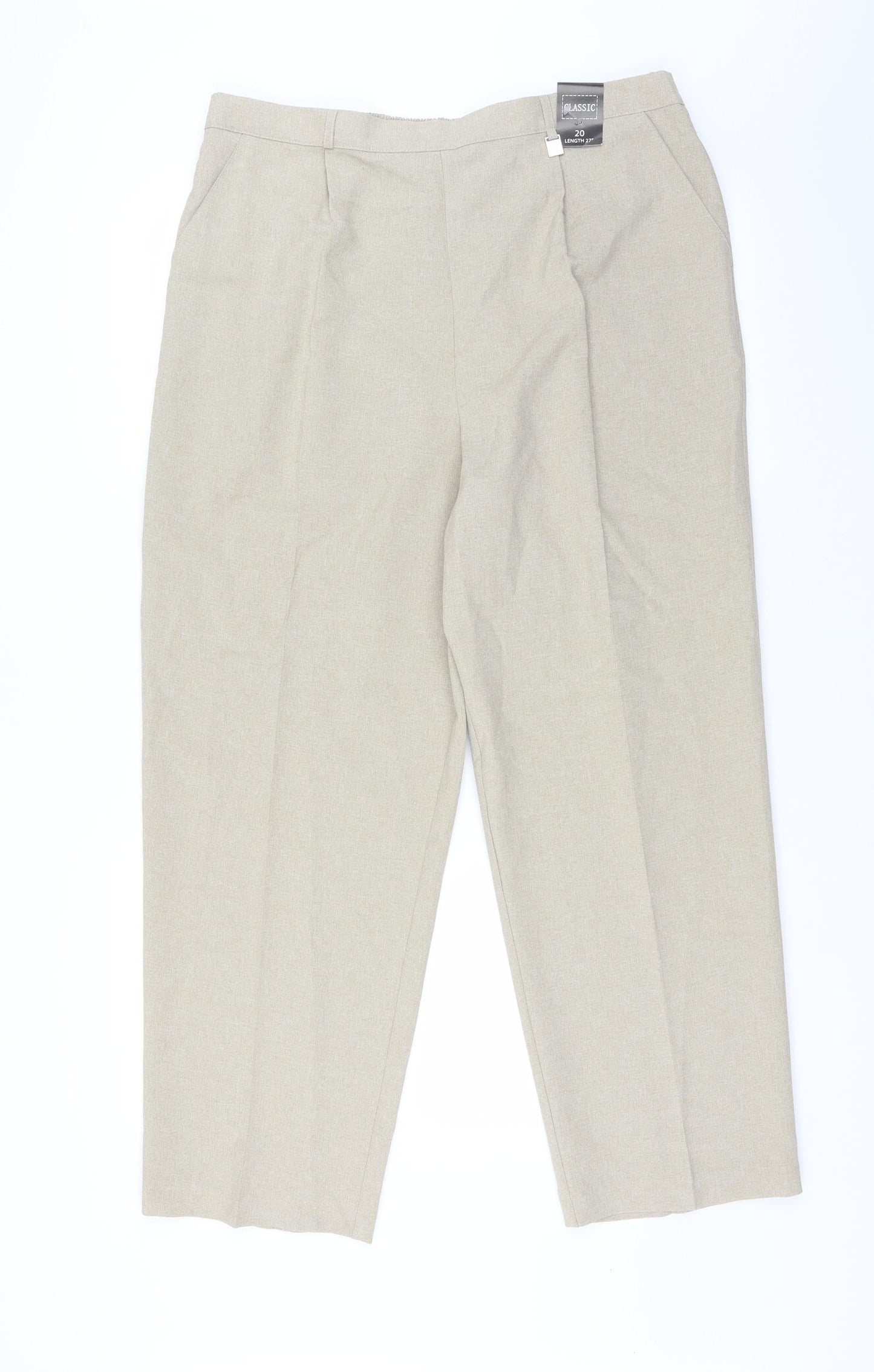Classic Womens Beige   Trousers  Size 20 L27 in