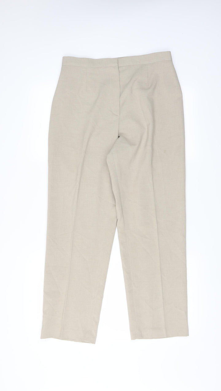 Debenhams Womens Beige Trousers Size 14 L27 in