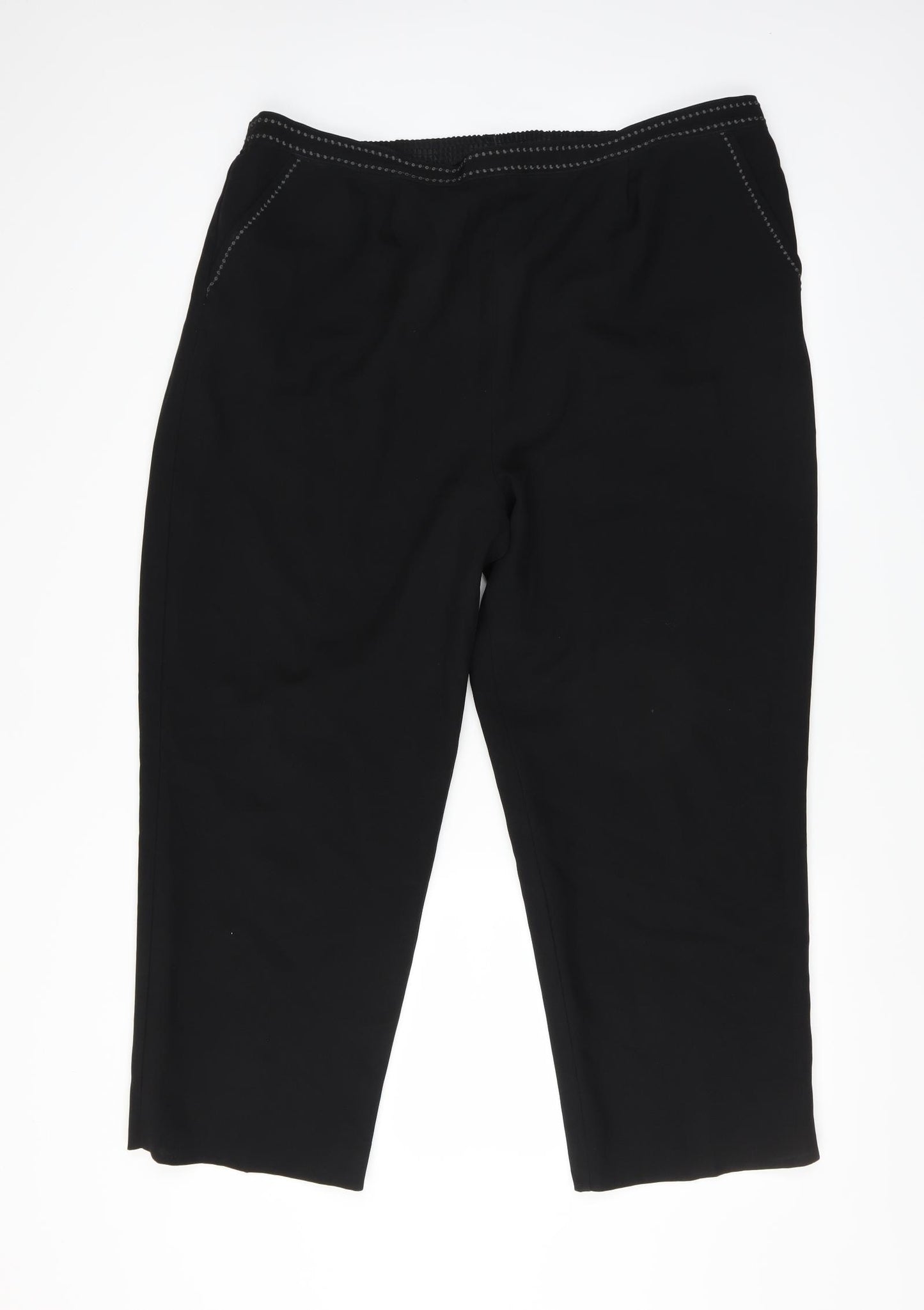 BM Womens Black   Trousers  Size 20 L25 in
